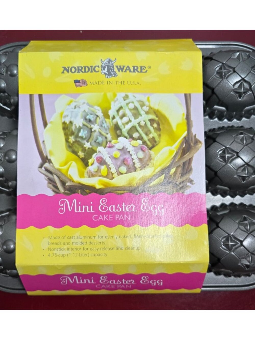 Nordicware Mini Easter Egg Cake Pan, NWT